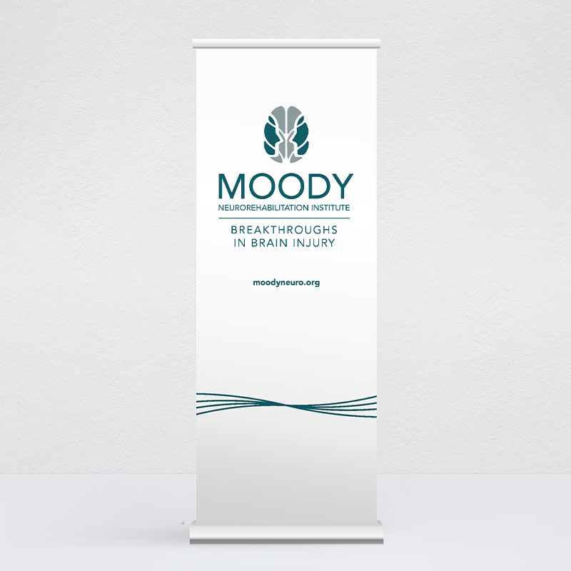 Moody Neuro Stand up banner mockup